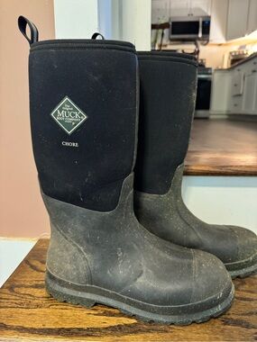 Muck Boot Company Men's Chore Mid-Calf Black Waterproof Boots